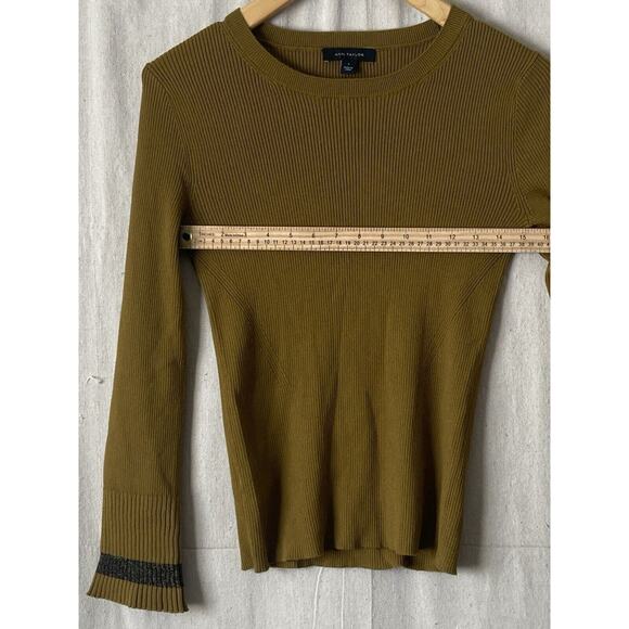 Ann Taylor Womens Preppy Office Lightweight Ribbed Sweater Size S Career Soft - Picture 4 of 7